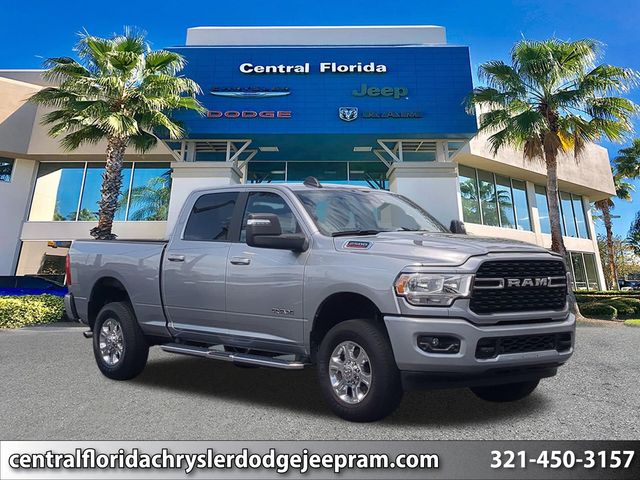 Billet Silver Metallic Clearcoat 2024 RAM 2500 Big Horn Crew Cab 4WD Pickup Truck Four-Wheel Drive 8-Speed Automatic