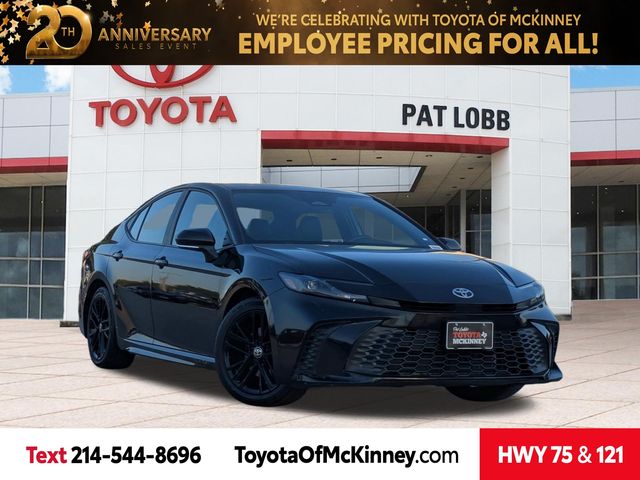 Midnight Black Metallic 2025 Toyota Camry Sedan Front-Wheel Drive Continuously Variable Transmission