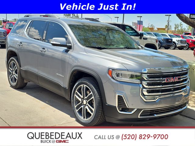 Gray (Steel Metallic) 2021 GMC Acadia SLT FWD SUV / Crossover Front-Wheel Drive 9-Speed Automatic