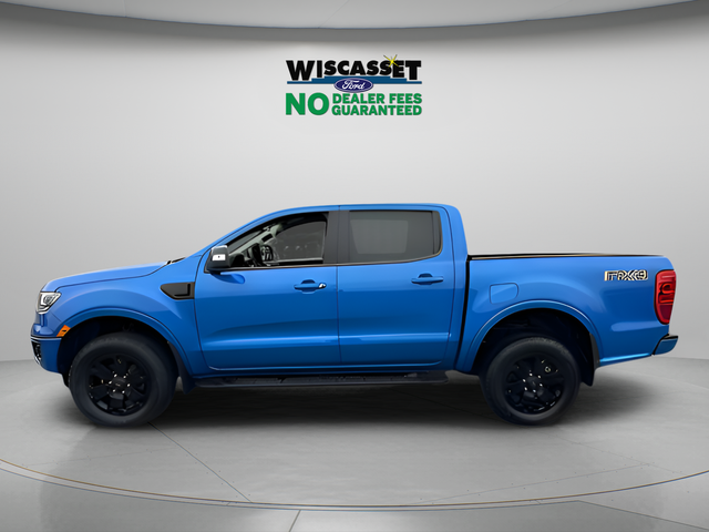 Velocity Blue Metallic 2022 Ford Ranger Lariat SuperCrew 4WD Pickup Truck Four-Wheel Drive Automatic