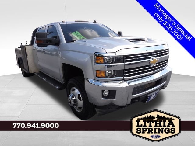 Silver Ice Metallic 2018 Chevrolet Silverado 3500HD Pickup Truck Four-Wheel Drive 6-Speed Automatic