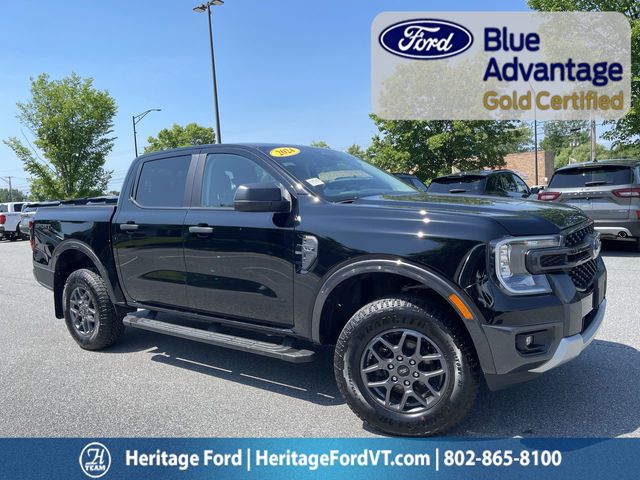 Shadow Black 2024 Ford Ranger Pickup Truck Four-Wheel Drive Automatic
