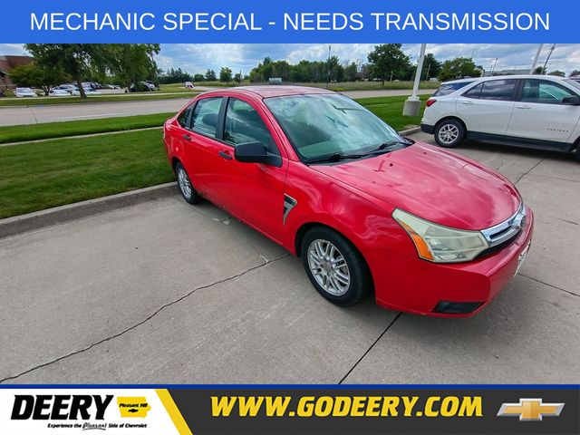Vermillion Red Clearcoat 2008 Ford Focus Sedan Front-Wheel Drive 4-Speed Automatic