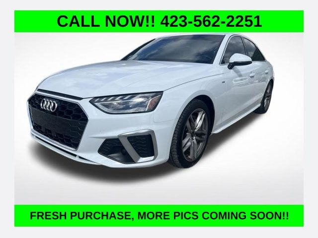 Glacier White Metallic 2024 Audi A4 quattro Premium Plus S Line 45 TFSI AWD Sedan All-Wheel Drive 7-Speed Automatic