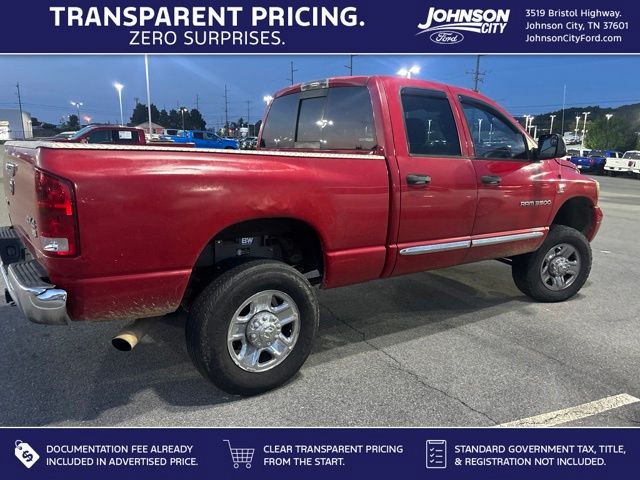 Flame Red Clearcoat 2006 Dodge RAM 3500 Pickup Truck Four-Wheel Drive 4-Speed Automatic