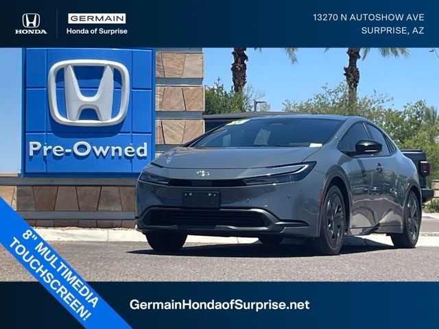 Gray 2025 Toyota Prius LE FWD Hatchback Front-Wheel Drive Continuously Variable Transmission