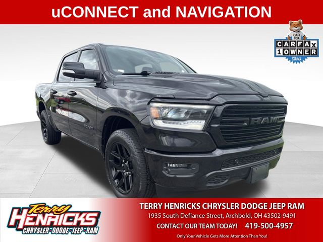 Diamond Black Crystal Pearlcoat 2020 RAM 1500 Pickup Truck Four-Wheel Drive 8-Speed Automatic