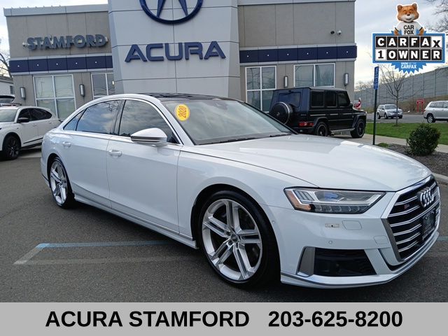 Glacier White 2020 Audi S8 4.0T quattro Sedan All-Wheel Drive 8-Speed Automatic