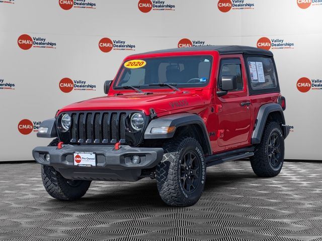 Firecracker Red Clearcoat 2020 Jeep Wrangler Willys 4WD SUV / Crossover Four-Wheel Drive 6-Speed Manual
