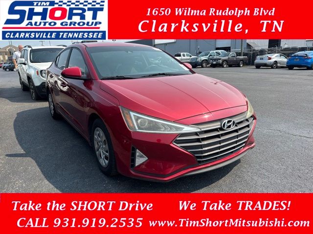 Scarlet Red 2020 Hyundai Elantra Sedan Front-Wheel Drive Continuously Variable Transmission