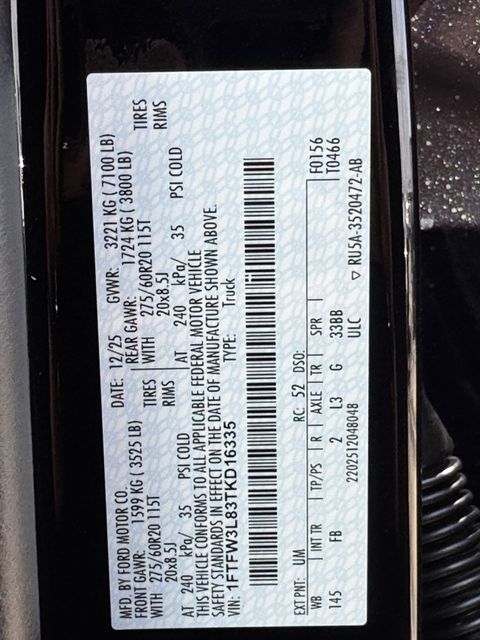 New 2026 Black Ford XLT image 21