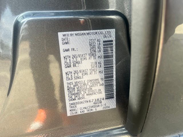 New 2026 Nissan Frontier Truck