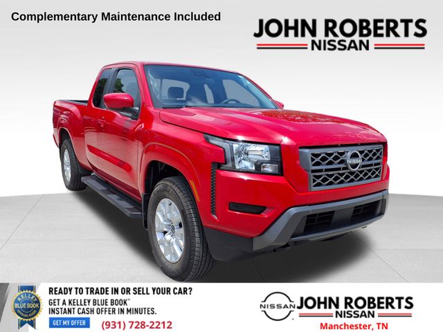 Red Alert 2022 Nissan Frontier SV King Cab 4WD Pickup Truck Four-Wheel Drive 9-Speed Automatic