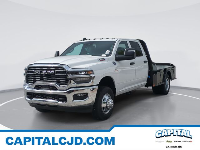 Bright White Clearcoat 2026 RAM 3500 Chassis Tradesman Crew Cab LB DRW RWD Pickup Truck 4X2 8-Speed Automatic