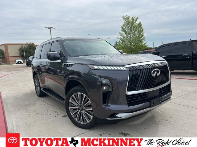 Anthracite Gray 2025 INFINITI QX80 Luxe 4WD SUV / Crossover All-Wheel Drive 9-Speed Automatic