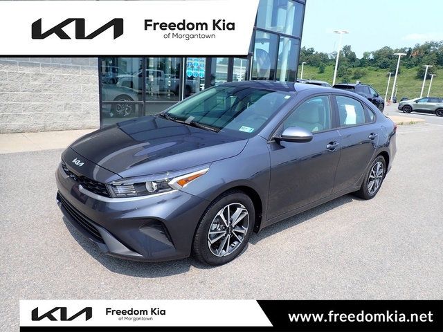 Gravity Gray 2023 Kia Forte Sedan Front-Wheel Drive Continuously Variable Transmission