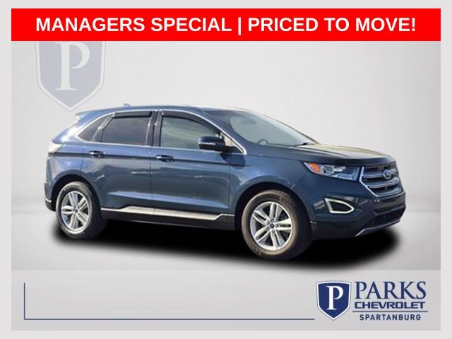 Blue Metallic 2016 Ford Edge SEL SUV / Crossover Front-Wheel Drive 6-Speed Automatic