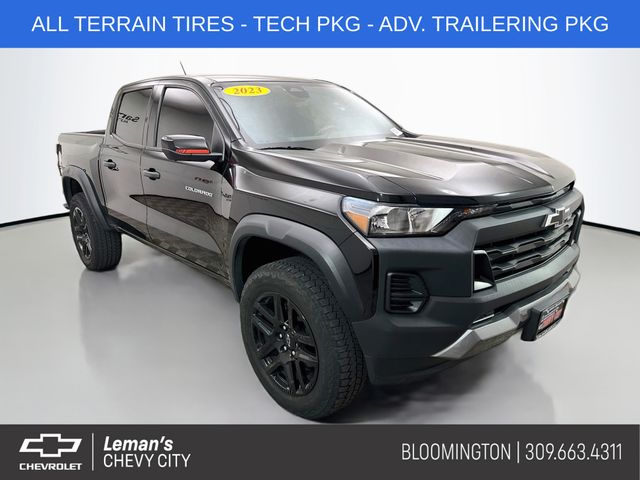 Black 2023 Chevrolet Colorado Trail Boss Crew Cab 4WD Pickup Truck Four-Wheel Drive 8-Speed Automatic