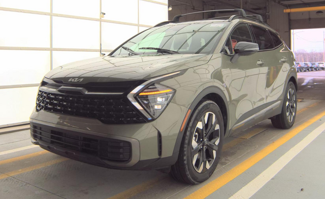 Jungle Green 2024 Kia Sportage Hybrid Plug-In X-Line AWD SUV / Crossover All-Wheel Drive 6-Speed Automatic