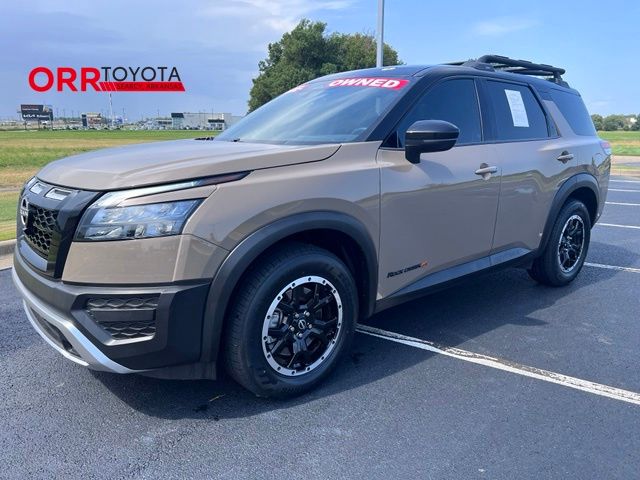 Baja Storm/Super Black Roof 2023 Nissan Pathfinder SUV / Crossover All-Wheel Drive 9-Speed Automatic