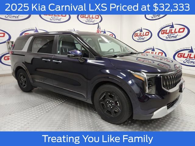 Deep Chroma Blue 2025 Kia Carnival LXS FWD Minivan Front-Wheel Drive 8-Speed Automatic