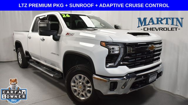 Summit White 2026 Chevrolet Silverado 2500HD LTZ Crew Cab 4WD Pickup Truck Four-Wheel Drive Automatic