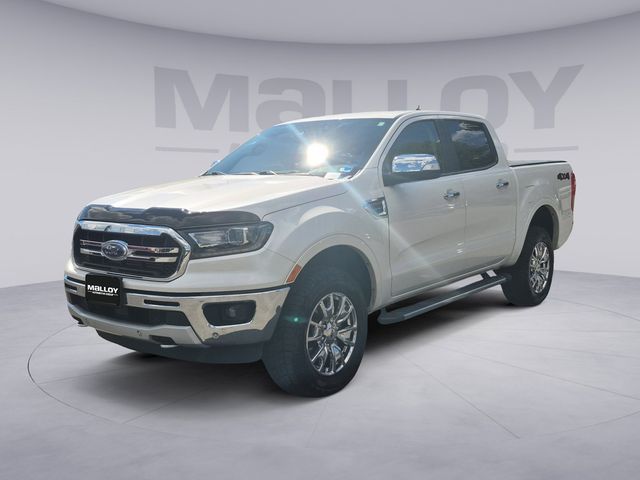 White Platinum Clearcoat 2019 Ford Ranger Pickup Truck Four-Wheel Drive Automatic