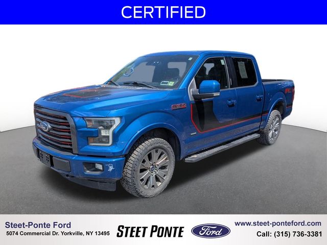Lightning Blue 2017 Ford F-150 Pickup Truck Four-Wheel Drive Automatic
