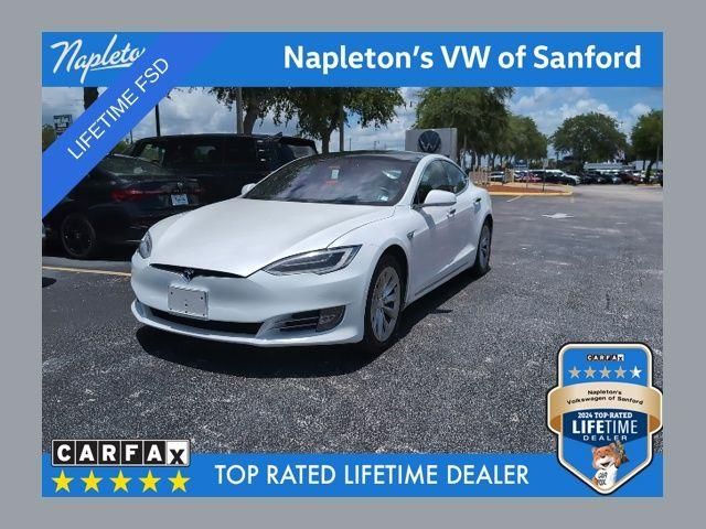 White 2019 Tesla Model S Long Range AWD Sedan All-Wheel Drive 1-Speed Automatic