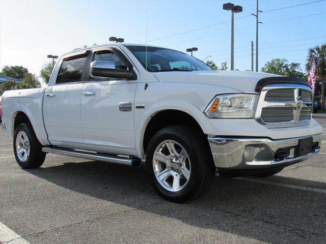 Bright White Clearcoat 2015 RAM 1500 Laramie Longhorn Crew Cab 4WD Pickup Truck Four-Wheel Drive 8-Speed Automatic