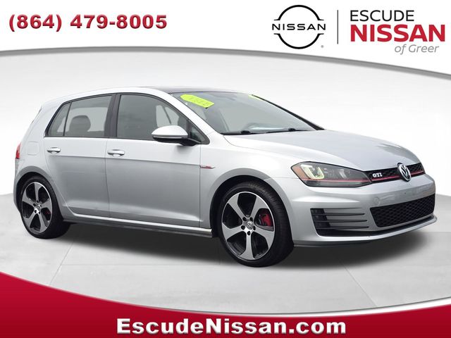 Reflex Silver Metallic 2016 Volkswagen Golf GTI 2.0T SE 4-Door FWD Hatchback Front-Wheel Drive 6-Speed Dual Clutch