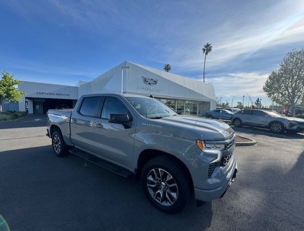Slate Gray Metallic 2024 Chevrolet Silverado 1500 RST Crew Cab 4WD Pickup Truck Four-Wheel Drive Automatic
