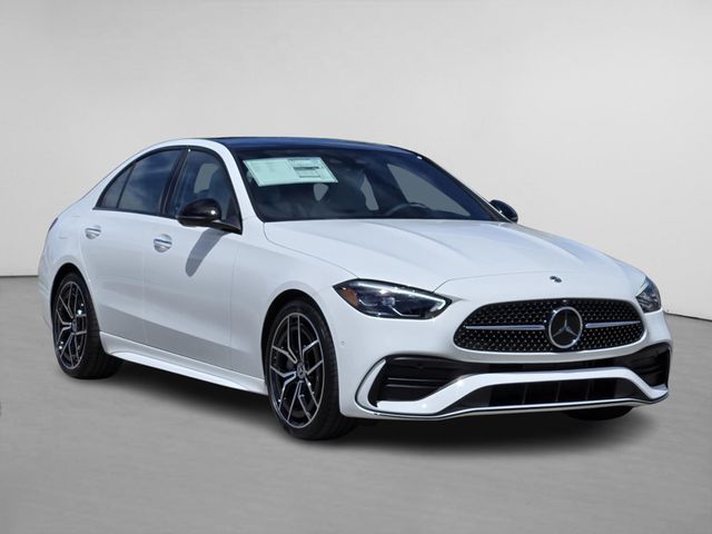 Polar White 2026 Mercedes-Benz C-Class Sedan All-Wheel Drive 9-Speed Automatic