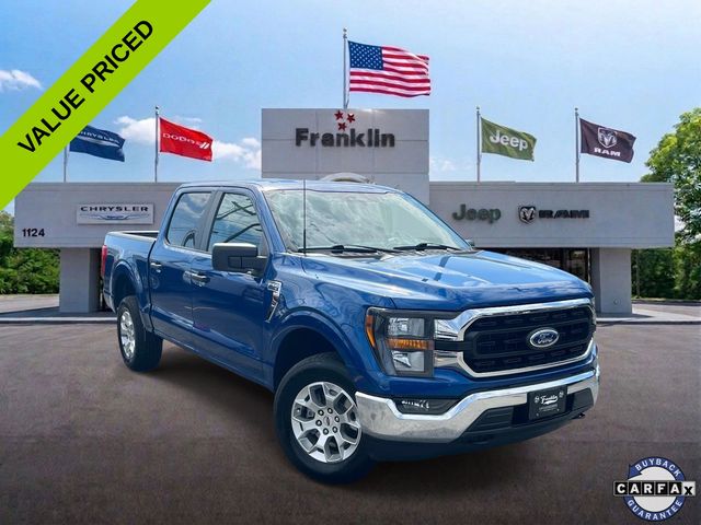 Blue Metallic 2023 Ford F-150 Pickup Truck Four-Wheel Drive Automatic