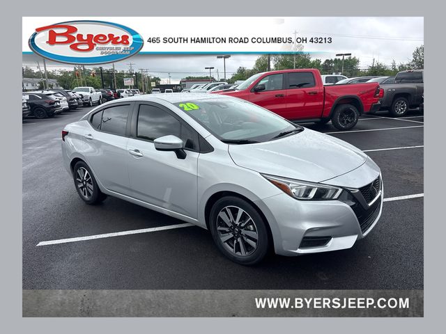 Brilliant Silver Metallic 2020 Nissan Versa SV FWD Sedan Front-Wheel Drive Continuously Variable Transmission