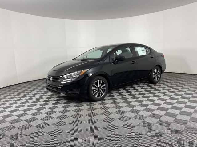 2025 Super Black Metallic Nissan Versa 1.6 S FWD Sedan