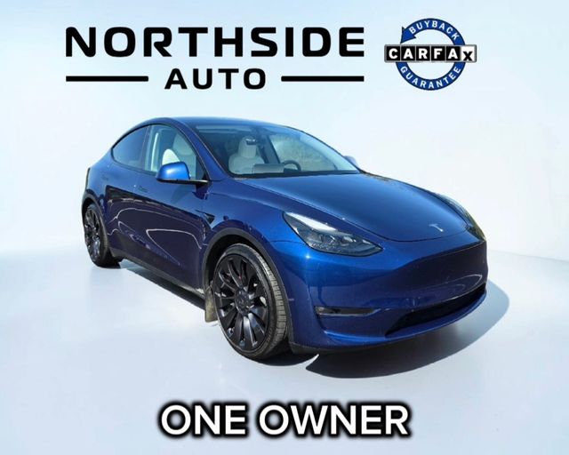 Deep Blue Metallic 2023 Tesla Model Y SUV / Crossover All-Wheel Drive 1-Speed Automatic