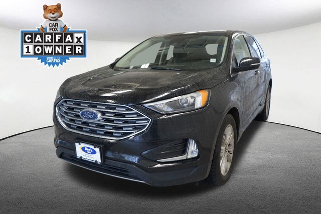 Black Metallic 2023 Ford Edge Titanium AWD SUV / Crossover All-Wheel Drive 8-Speed Automatic