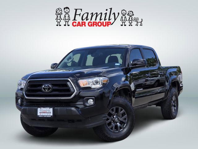 Midnight Black Metallic 2021 Toyota Tacoma SR5 V6 Double Cab RWD Pickup Truck 4X2 6-Speed Automatic