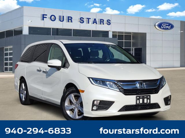 Diamond White Pearl 2018 Honda Odyssey EX-L FWD Minivan Front-Wheel Drive 9-Speed Automatic
