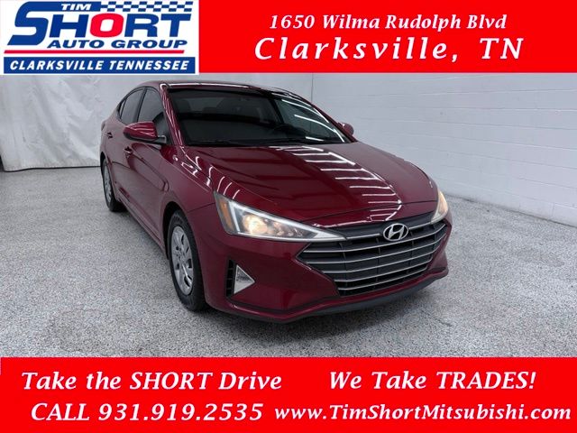 Scarlet Red Pearl 2020 Hyundai Elantra Sedan Front-Wheel Drive Continuously Variable Transmission