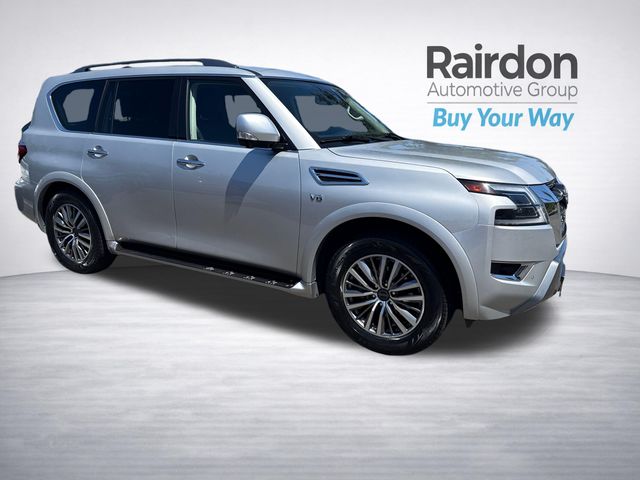 Brilliant Silver Metallic 2021 Nissan Armada SUV / Crossover Four-Wheel Drive 7-Speed Automatic