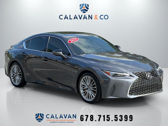 Gray 2023 Lexus IS Sedan Rear-Wheel Drive 8-Speed Automatic