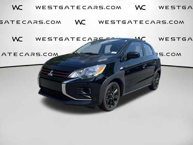 Jet Black Metallic 2024 Mitsubishi Mirage Hatchback Front-Wheel Drive Continuously Variable Transmission