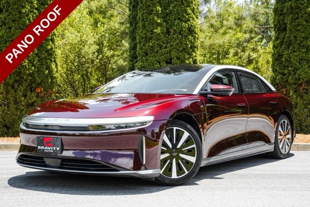 Red 2024 Lucid Air Touring AWD Sedan All-Wheel Drive 1-Speed Automatic