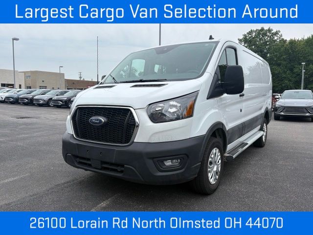 Oxford White 2025 Ford Transit Cargo Van Rear-Wheel Drive
