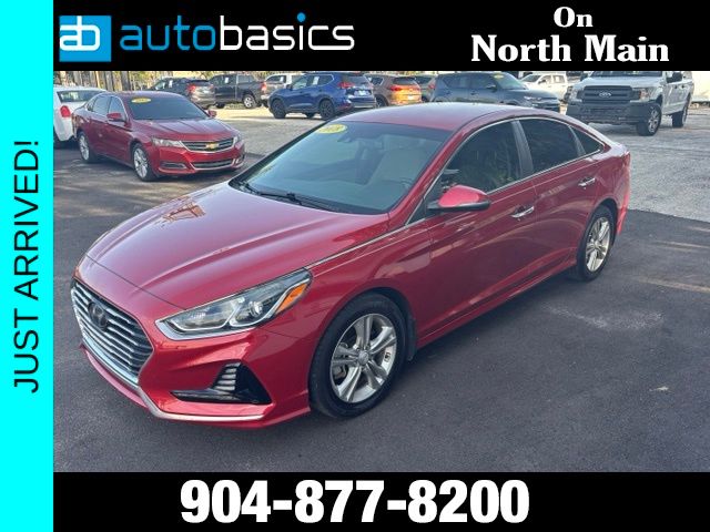 Scarlet Red 2018 Hyundai Sonata Sedan Front-Wheel Drive 6-Speed Automatic