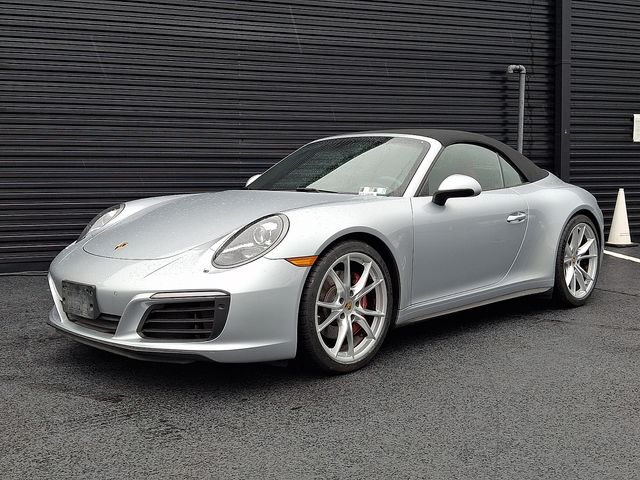 Rhodium Silver Metallic 2017 Porsche 911 Convertible All-Wheel Drive 7-Speed Automatic