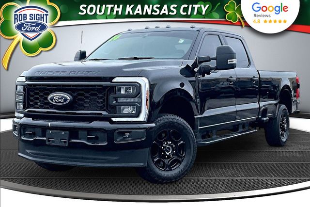 Black Metallic 2024 Ford F-350 Super Duty XL Crew Cab 4WD Pickup Truck Four-Wheel Drive Automatic