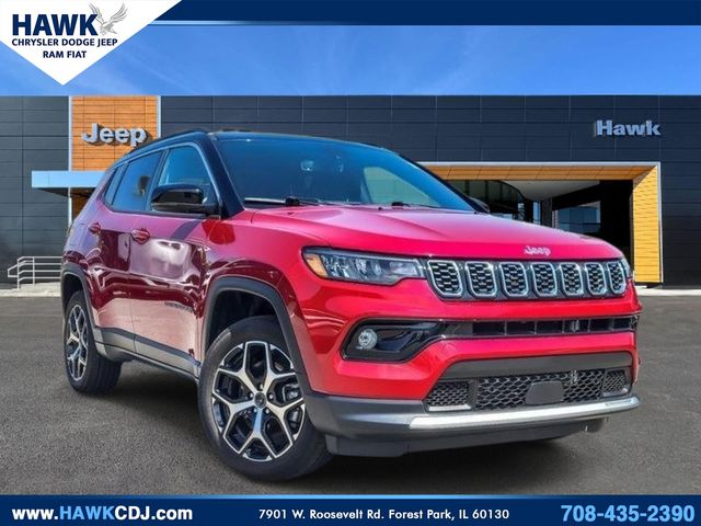 Red Hot Pearlcoat 2025 Jeep Compass Limited 4WD SUV / Crossover Four-Wheel Drive 8-Speed Automatic